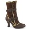 Matey-205 - Brown Distressed PU Microfiber  