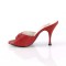 Monroe-01 - Red Faux Leather  