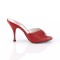 Monroe-01 - Red Faux Leather  