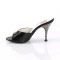 Monroe-05 - Black Faux Leather  