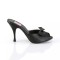 Monroe-08 - Black Faux Leather  