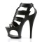 Moon-758 - Black Faux Leather Matt  