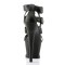 Moon-758 - Black Faux Leather Matt  