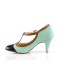 PEACH-03 - Mint Multi Faux Leather