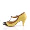 PEACH-03 - Yellow Multi Faux Leather