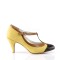 PEACH-03 - Yellow Multi Faux Leather
