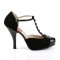Pinup-02 - Black Suede Patent