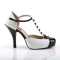 Pinup-02 - Black White Patent