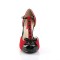 Pinup-02 - Red Suede Black Patent