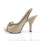 Pinup-10 - Cream Black Pat  