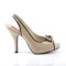 Pinup-10 - Cream Black Pat  