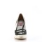 POPPY-18 - Black Cream Faux Leather