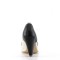 POPPY-18 - Black Cream Faux Leather