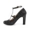 Queen-01 - Black Glitter Pat  