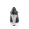 Queen-02 - Black Faux Leather Silver Glitter  