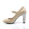 Queen-02 - Cream Pat Silver Glitter  