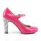 Queen-02 - Pink Pat Silver Glitter  