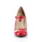 Queen-02 - Red Pat Silver Glitter  