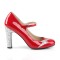 Queen-02 - Red Pat Silver Glitter  