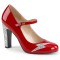 Queen-02 - Red Pat Silver Glitter  