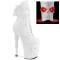 Rapture-1020STR-LT - White Faux Leather Matte