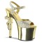 Revolver-709G - Gold Multi Glitter/Gold Chrome