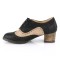 Russell-34 - Black Tan Faux Leather  