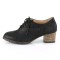 Russell-34 - Black Faux Leather  