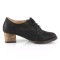 Russell-34 - Black Faux Leather  