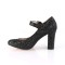 Sabrina-07 - Black Glitter  