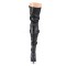 Seduce-3028 - Black Stretch Faux Leather  