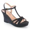Silvie-20 - Black Shimmering Fabric  
