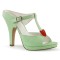 Siren-09 - Mint Faux Leather  