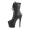 Sky-1020 - Black Faux Leather Matte  