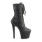 Sky-1020 - Black Faux Leather Matte  