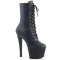 Sky-1020 - Black Faux Leather Matte  