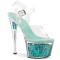 Sky-308GF - Clear Turquoise Multi Glitter  