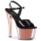 Sky-309 - Black Pat Rose Gold Chrome  