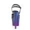 Sky-309BP - Black Faux Leather Blue Purple