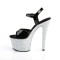 Sky-309LG - Black Pat Silver Multi Glitter  