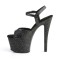 Sky-309MMG - Black Faux Leather Matte  