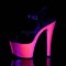Sky-309UVLG - Black Pat Neon Pink Glitter  