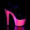 Sky-309UVLG - Black Pat Neon Pink Glitter  
