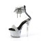 Sky-327RSI - Silver Multi Rhinestones Black
