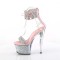 Sky-327RSI - Silver Multi Rhinestones Pink