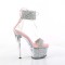 Sky-327RSI - Silver Multi Rhinestones Pink