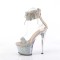 Sky-327RSI - Silver Rhinestones Nude