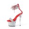 Sky-327RSI - Silver Multi Rhinestones Red