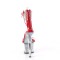 Sky-327RSI - Silver Multi Rhinestones Red