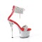 Sky-327RSI - Silver Multi Rhinestones Red
